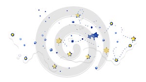 Abstract Data Points Network Connection Visualization Vector, vector design Generative AI