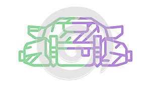 Abstract Data Stream, Digital Information Flow, vector design Generative AI