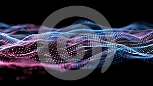 Abstract Data Stream Network Visualisation, Digital Communication Mesh Concept