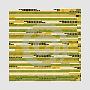 Abstract Data Stream Pattern with Colorful shapes