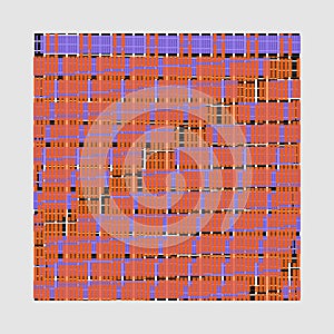 Abstract Data Stream Pattern with Colorful shapes