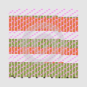 Abstract Data Stream Pattern with Colorful shapes