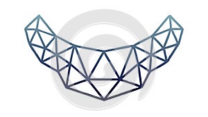 Abstract Data Structure, Digital Network Design Element, vector design Generative AI