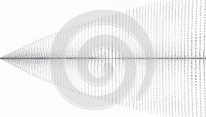Abstract Data Visualization with Grey Dots and White Background