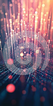 Abstract Data Visualization with Light Points in Digital Space