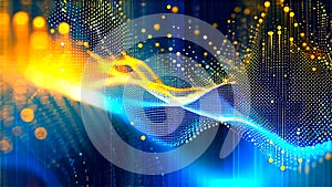 Abstract Data Visualization Network Background