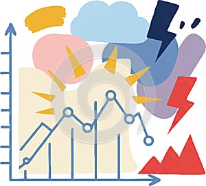 Abstract Data Visualization with Weather Elements