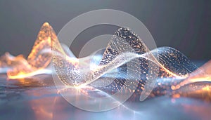 Abstract Data Wave Visualization