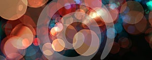 Abstract de-focus soft blinking circle background