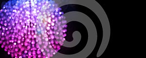 Abstract De focus soft blinking violet background