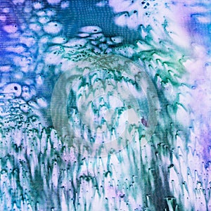 Abstract decor of salt blue batik