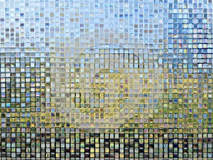 Abstract decorative background of beautiful mosaic tiles Shiny
