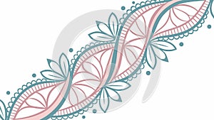 Abstract Decorative Ribbon Swirl, Elegant Intertwined Element, vector design Generative AI