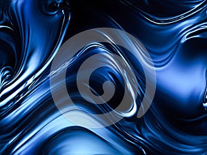 abstract deep blue curve background.