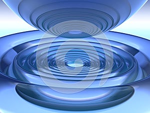 Abstract Deep Blue Ripple