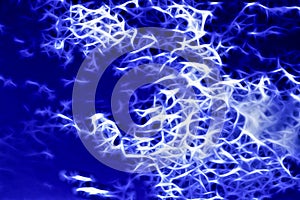 Abstract deep pattern stripe wave Color level blue and white for background