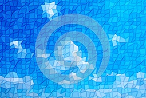 Abstract deep pattern stripe wave Color level blue and white for background