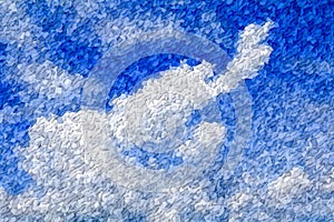 Abstract deep pattern stripe wave Color level blue and white for background