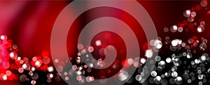 Abstract defocused circular red luxury bokeh lights background. Magic background.Holiday background.