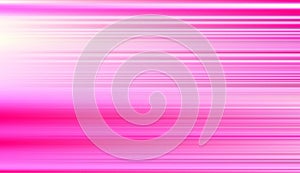 Abstract defocused horizontal background with horizontal smooth blurred lines. Vector eps. Barbie pink background