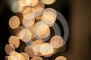 Abstract defocused lights, Christmas tree bokeh background