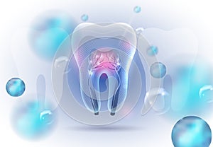 Abstract dental background design