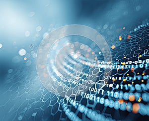 Abstract Digital Data Flow in a Futuristic Network