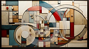 An abstract depiction of a game board with pieces moving in strategic patterns, symbolizing the me