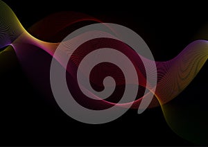 Abstract design background with colourful flowing lines