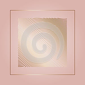 Abstract design background with gold wave design