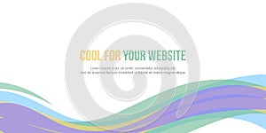 Abstract design banner website header