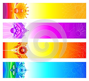 Abstract design banners