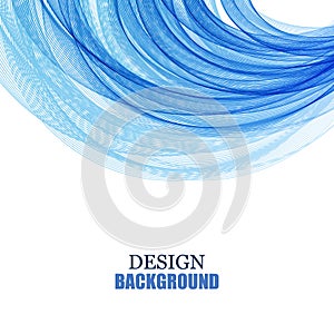 abstract design blue business technology colorful wave vector background