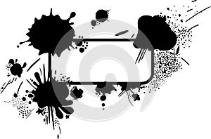 Abstract design with blurs