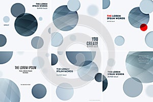 Abstract design of colourful vector elements for modern background with grey soft rounds for business branding print.