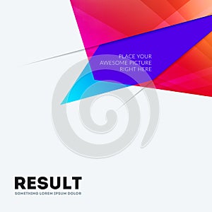 Abstract design of colourful vector elements for modern background with shapes for business branding print.