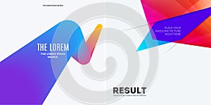 Abstract design of colourful vector elements for modern background with shapes for business branding print.