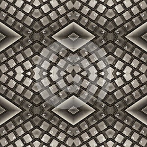 abstract design with computer keyboard image, background and texture