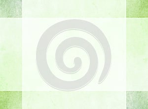 Abstract design concept. Subtle light green grunge border with darker corner squares.