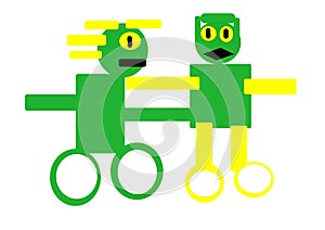 Frogs Abstract Icon, Logo Illustration photo