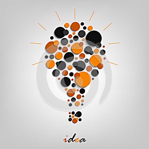 Abstract design element with bulb