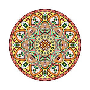 Abstract design elements. Round mandalas in vector. Graphic template for your design. Decorative retro ornament.