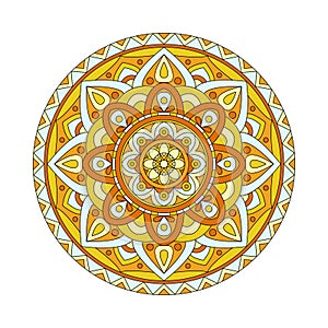 Abstract design elements. Round mandalas in vector. Graphic template for your design. Decorative retro ornament.