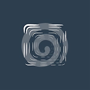 Abstract design elements. Vortex on a blue background.