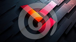 Abstract design featuring geometric shapes with a gradient effect on a textured background