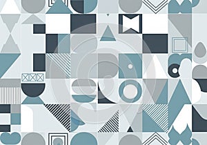 Abstract design featuring geometric shapes in a harmonious pattern. Squares,