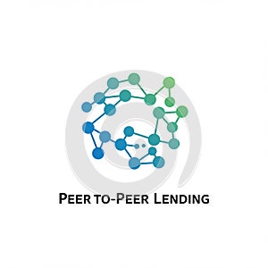 Abstract design featuring interconnected nodes forming a network, symbolizing