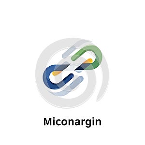 Abstract design featuring an interlocking chain link motif with a modern, dynamic