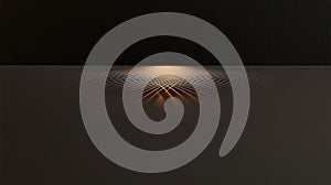Abstract design featuring light patterns on a dark surface, creating a mesmerizing visual effect
