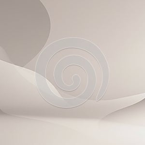 Abstract design featuring smooth curves and overlapping translucent layers